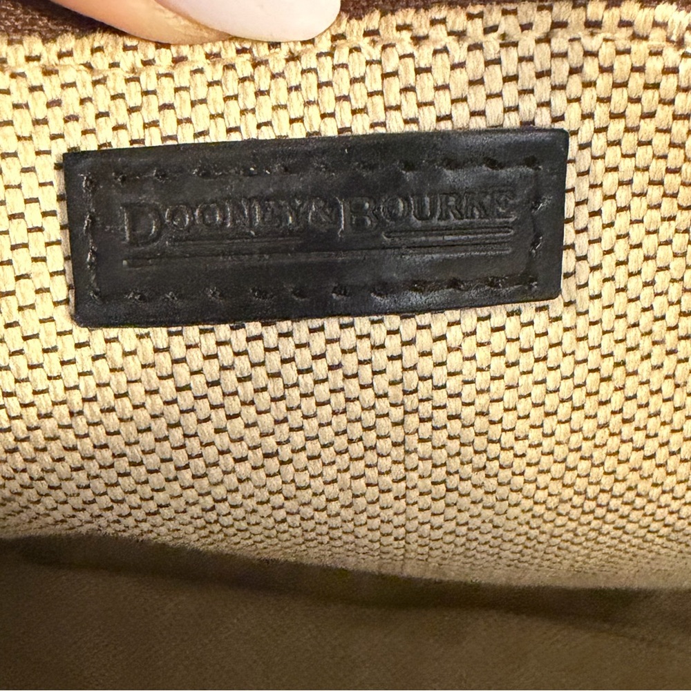 Dooney & Bourke Alto Croc Embossed Leather Satchel Tote - Vintage Italian Made - Picture 7 of 9